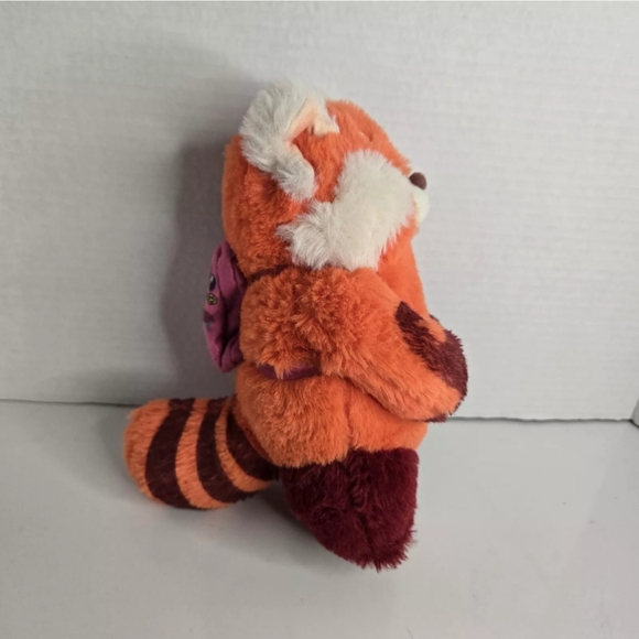 Disney Parks Pixar Turning Red 9" Mei Panda Plush with Pink Backpack Go Bag - Picture 5 of 5